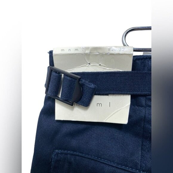 MNML Vintage Twill Cargo Pants Men’s Size 32 Midnight Blue Utility Workwear Stre - Picture 3 of 16